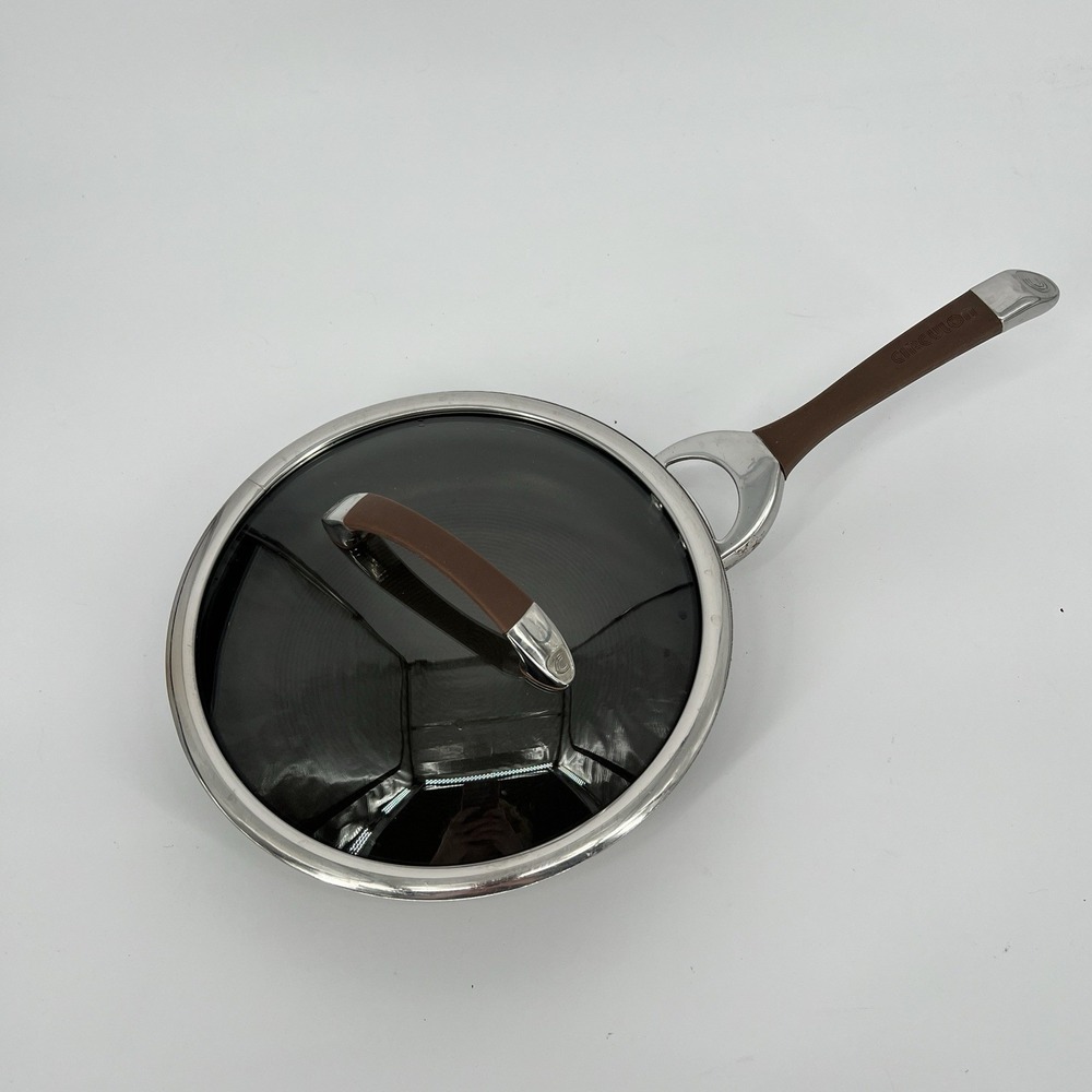 Circulon Symmetry Bronze‎  10" Skillet With Glass Lid - Great Condition